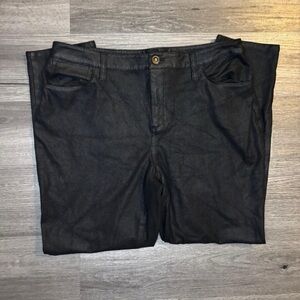 Chico's Black Leather Pants
